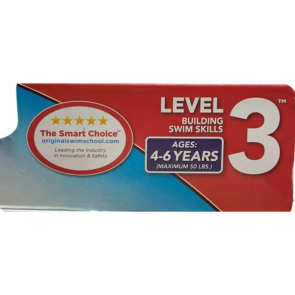 SwimSchool Ultra-Fit Tot Swimmer Float Level 3 Age 4-6 Years Pink 50LBS Max New